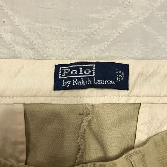 Polo by Ralph Lauren 100% cotton tan corduroy pants 34X30 - Picture 3 of 5